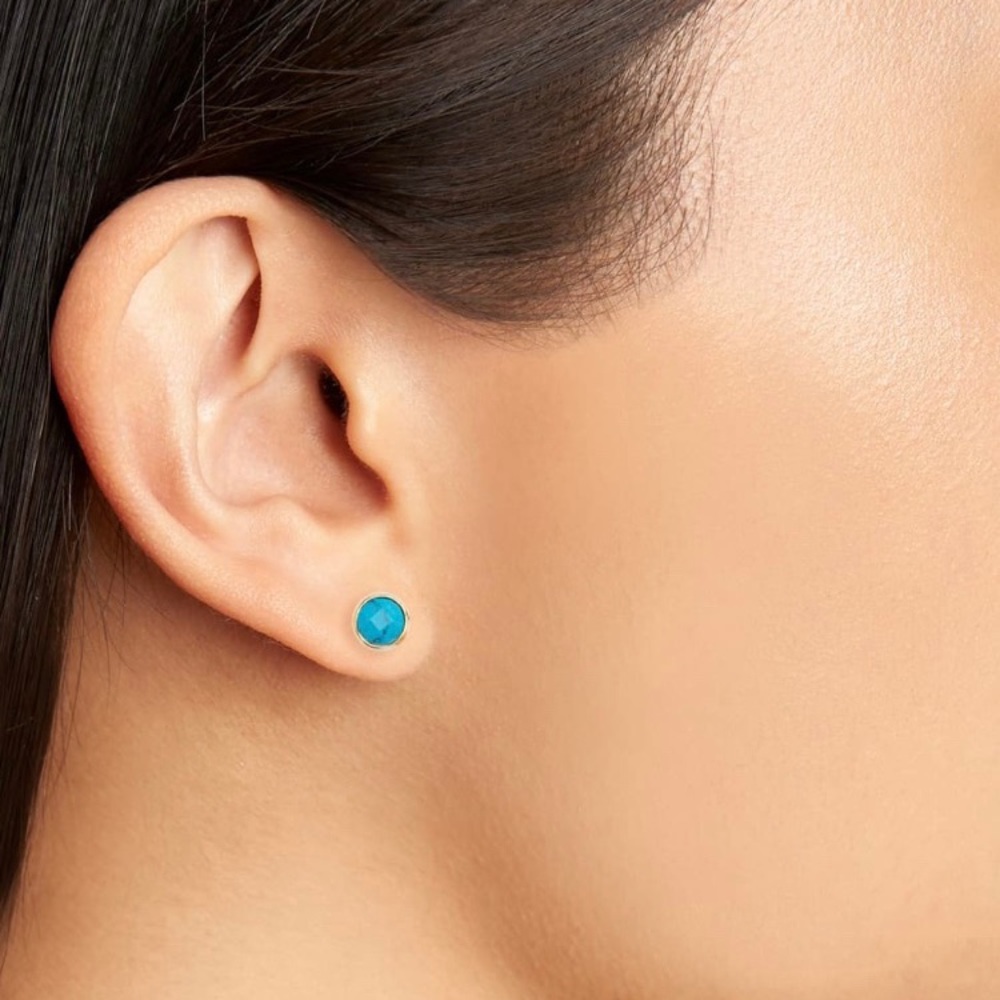 Gorjana Power Gemstone Studs - Turquoise/Healing - Picture 6 of 6